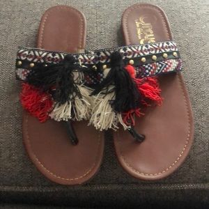 Sam Edelman Brice tassel sandals size 7 1/2